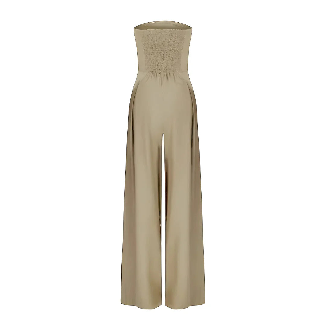 Harriet | Women's Strapless Wide Leg Jumpsuit