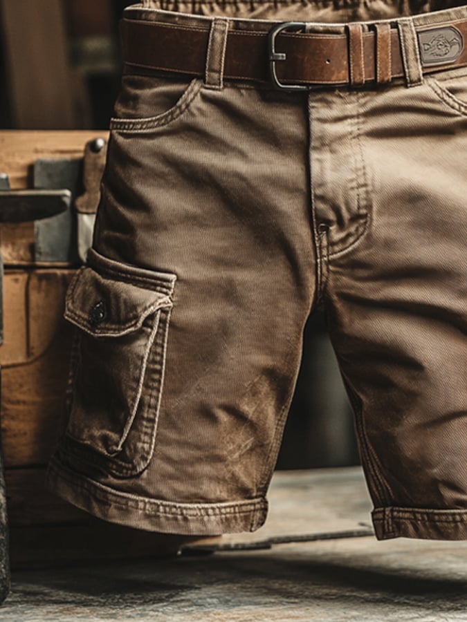 Jarvis | Men's Knee Length Cargo Shorts