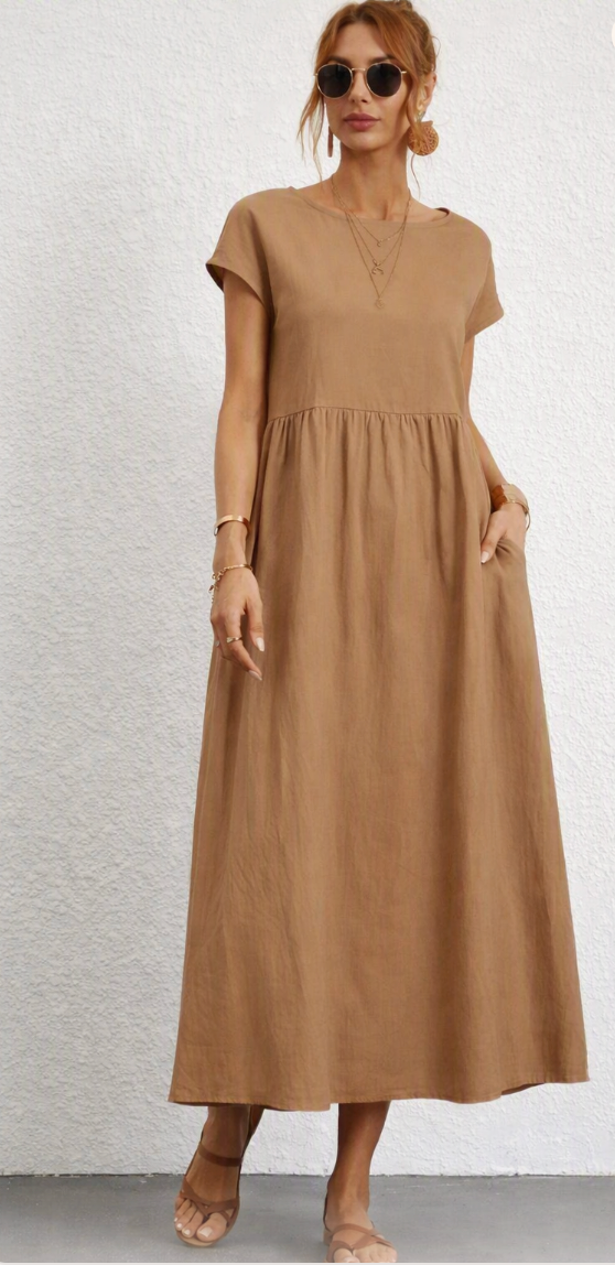 Tamsin | Women's Short Sleeve Midi Dress