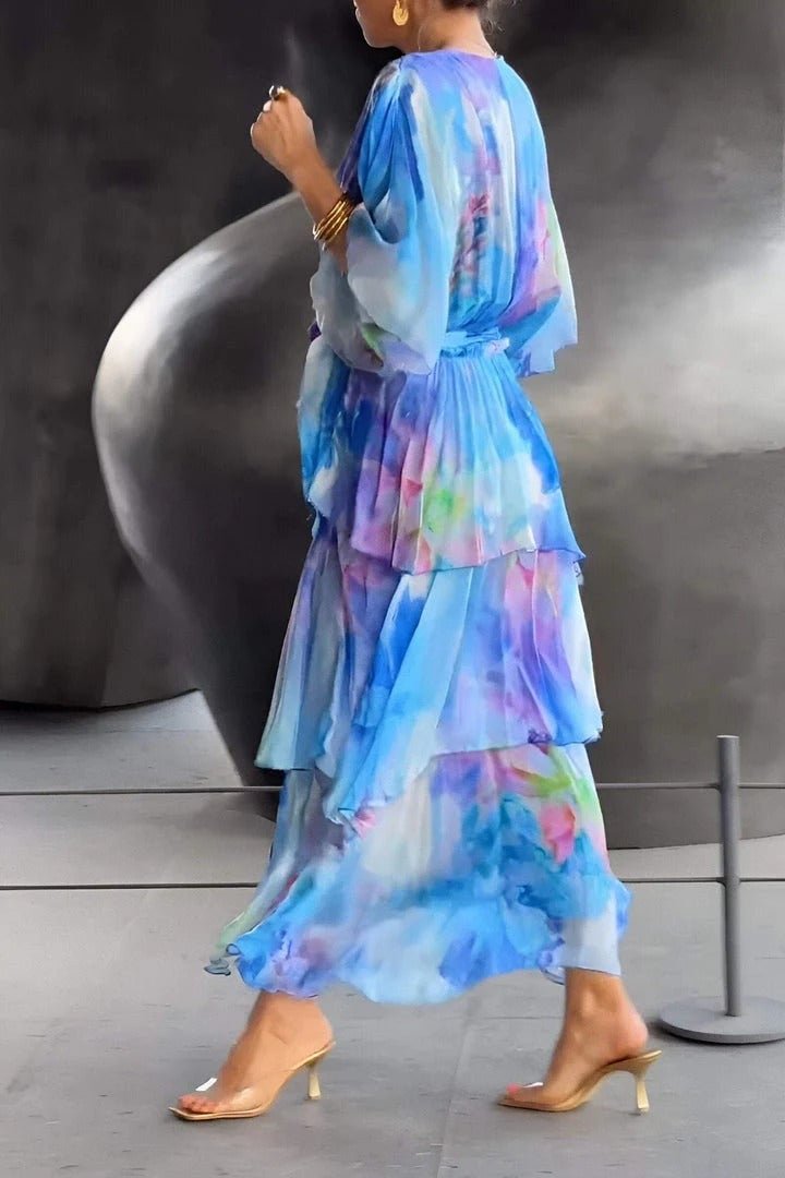 Annabelle | Women's Wrap Tiered Maxi Dress