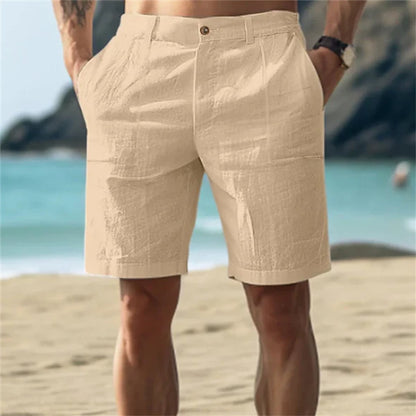 Beau | Men's Linen Shorts with Side Pockets