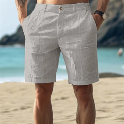 Beau | Men's Linen Shorts with Side Pockets