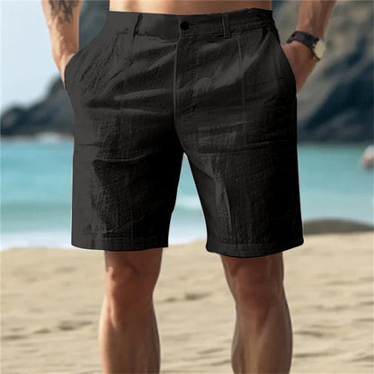 Beau | Men's Linen Shorts with Side Pockets
