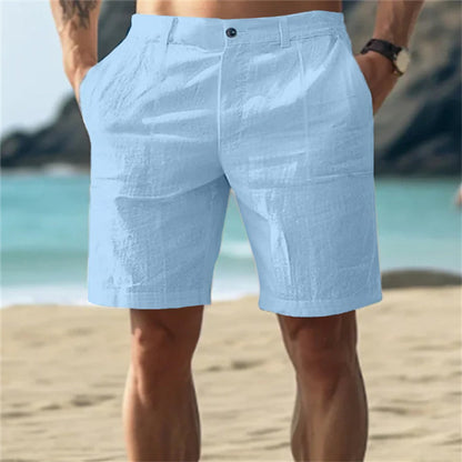 Beau | Men's Linen Shorts with Side Pockets