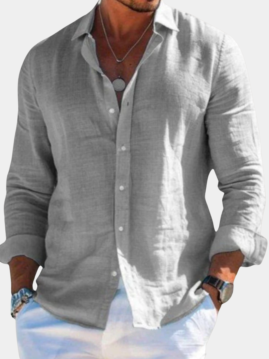 Darcy | Men's Linen Button Up Shirt