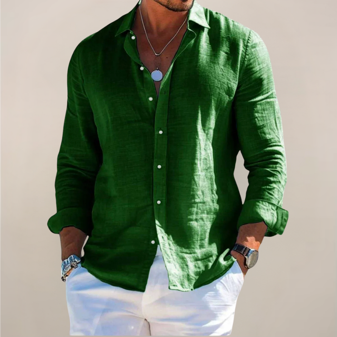 Darcy | Men's Linen Button Up Shirt