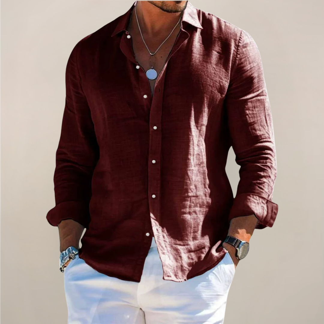 Darcy | Men's Linen Button Up Shirt