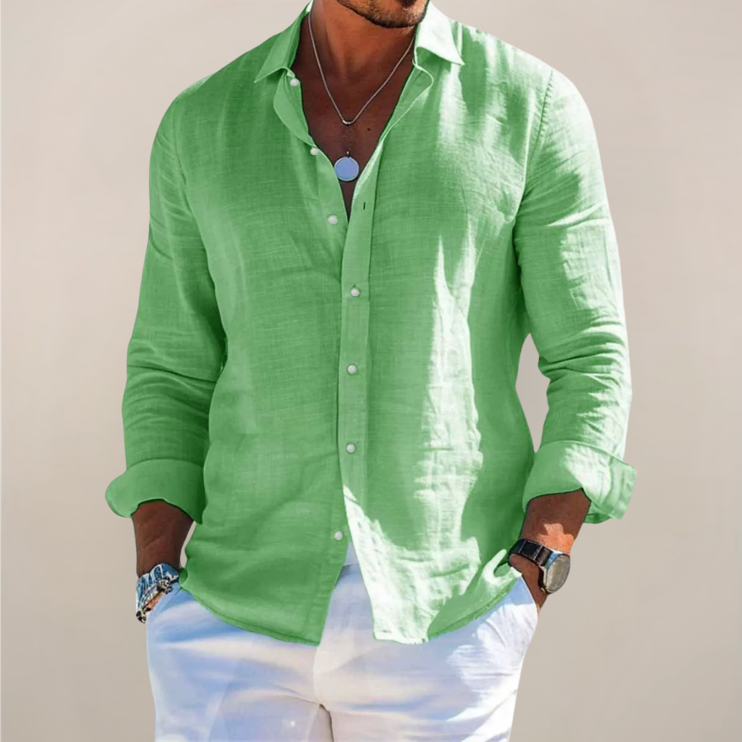 Darcy | Men's Linen Button Up Shirt