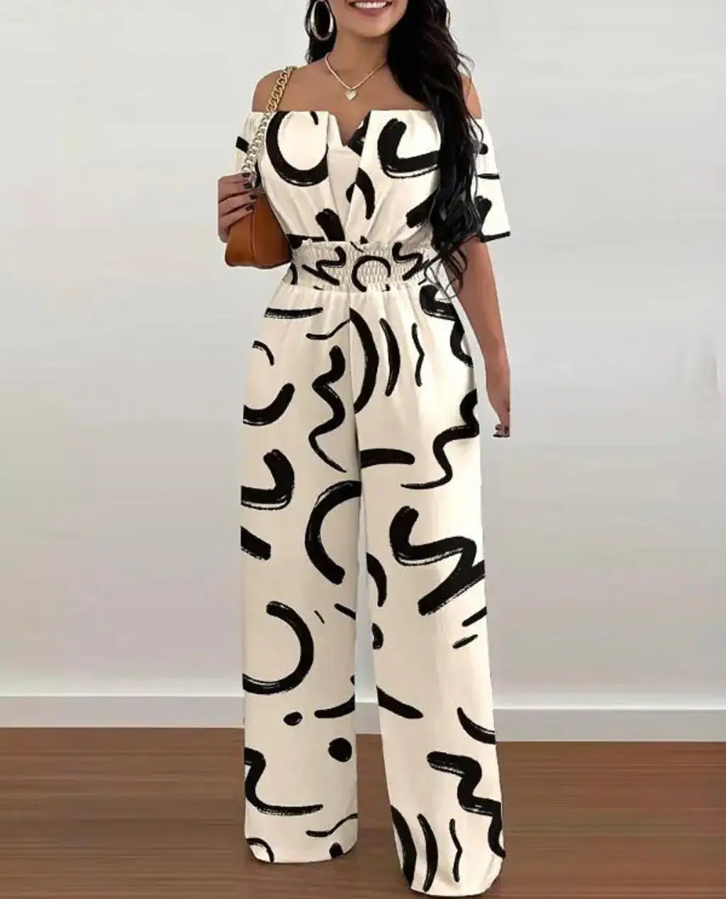 Delilah | Women's Off-Shoulder Wide Leg Jumpsuit