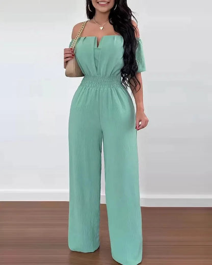 Delilah | Women's Off-Shoulder Wide Leg Jumpsuit