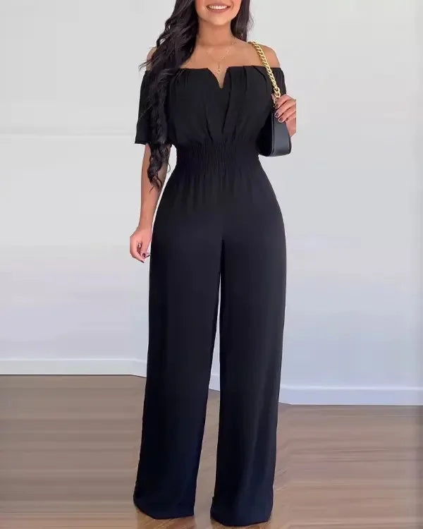 Delilah | Women's Off-Shoulder Wide Leg Jumpsuit