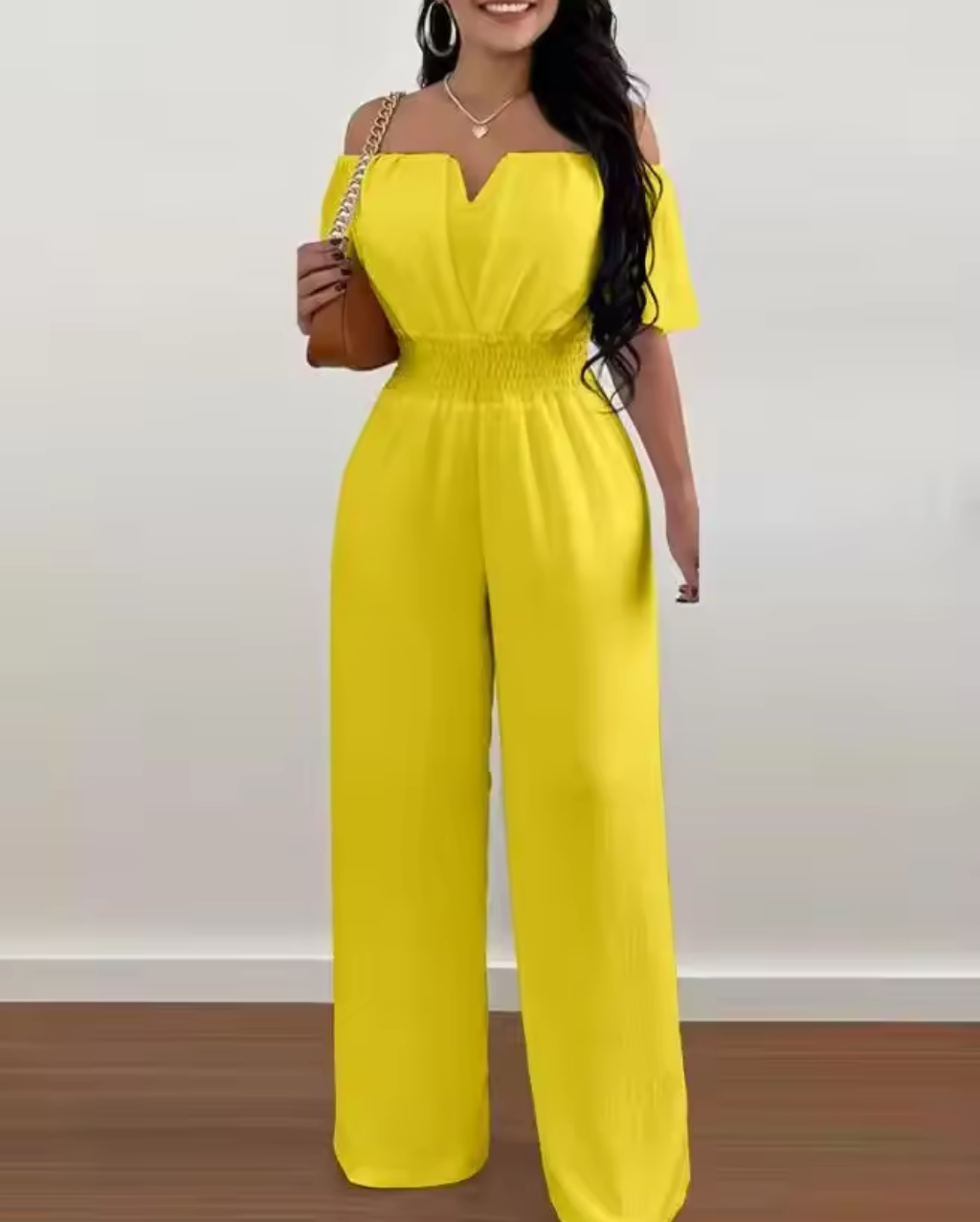 Delilah | Women's Off-Shoulder Wide Leg Jumpsuit