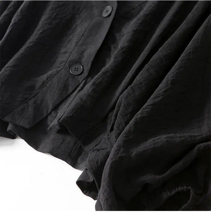 Eliana | Women's Linen Batwing Blouse
