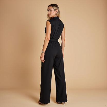 Harlen | Women's Sleeveless Wide Leg Jumpsuit