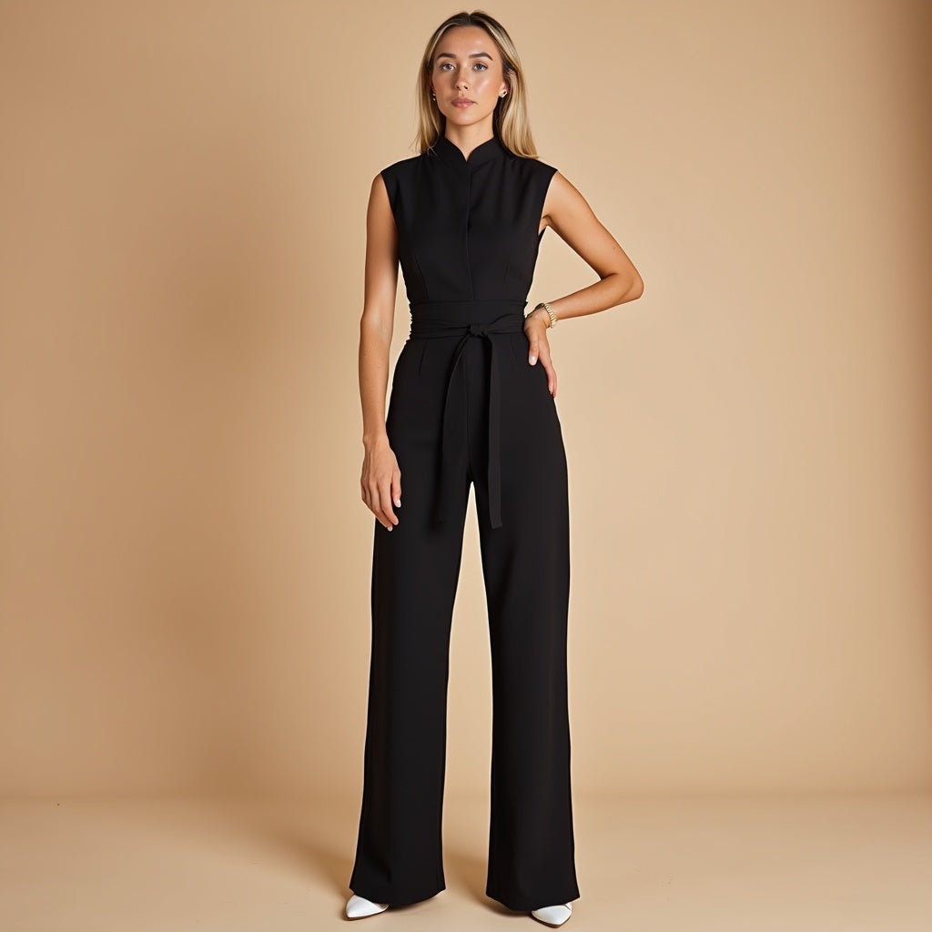 Harlen | Women's Sleeveless Wide Leg Jumpsuit