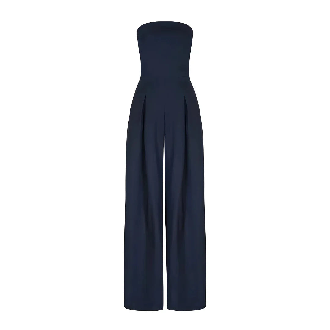 Harriet | Women's Strapless Wide Leg Jumpsuit