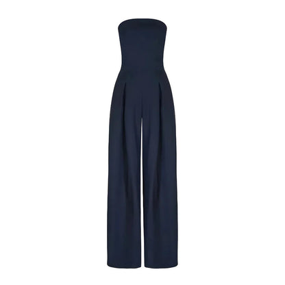 Harriet | Women's Strapless Wide Leg Jumpsuit