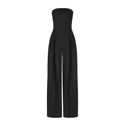 Harriet | Women's Strapless Wide Leg Jumpsuit