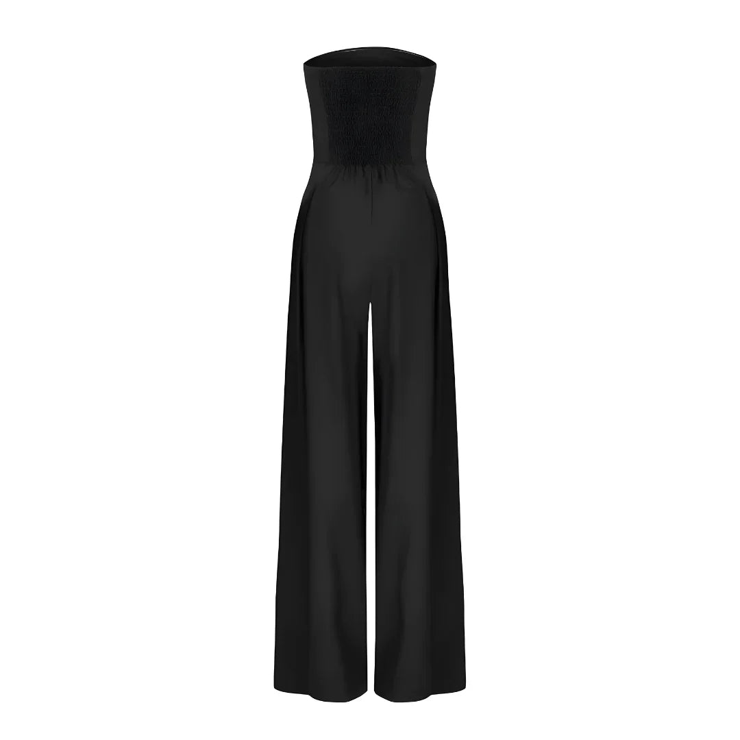 Harriet | Women's Strapless Wide Leg Jumpsuit