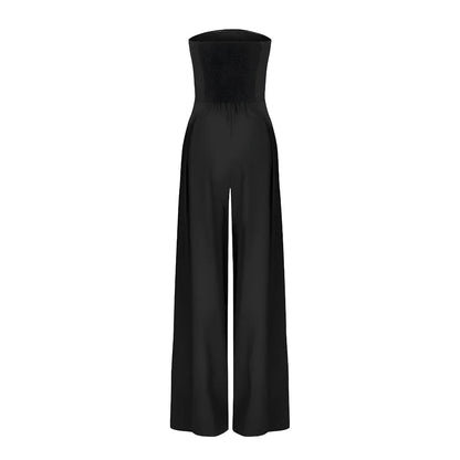 Harriet | Women's Strapless Wide Leg Jumpsuit