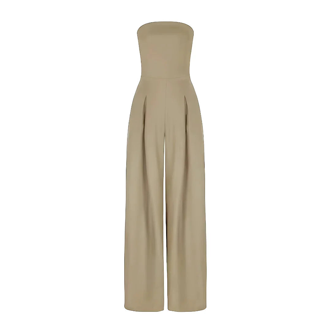 Harriet | Women's Strapless Wide Leg Jumpsuit
