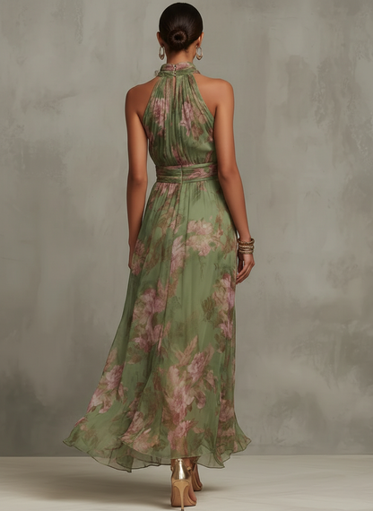 Jacinta | Women's Floral Halter Maxi Dress