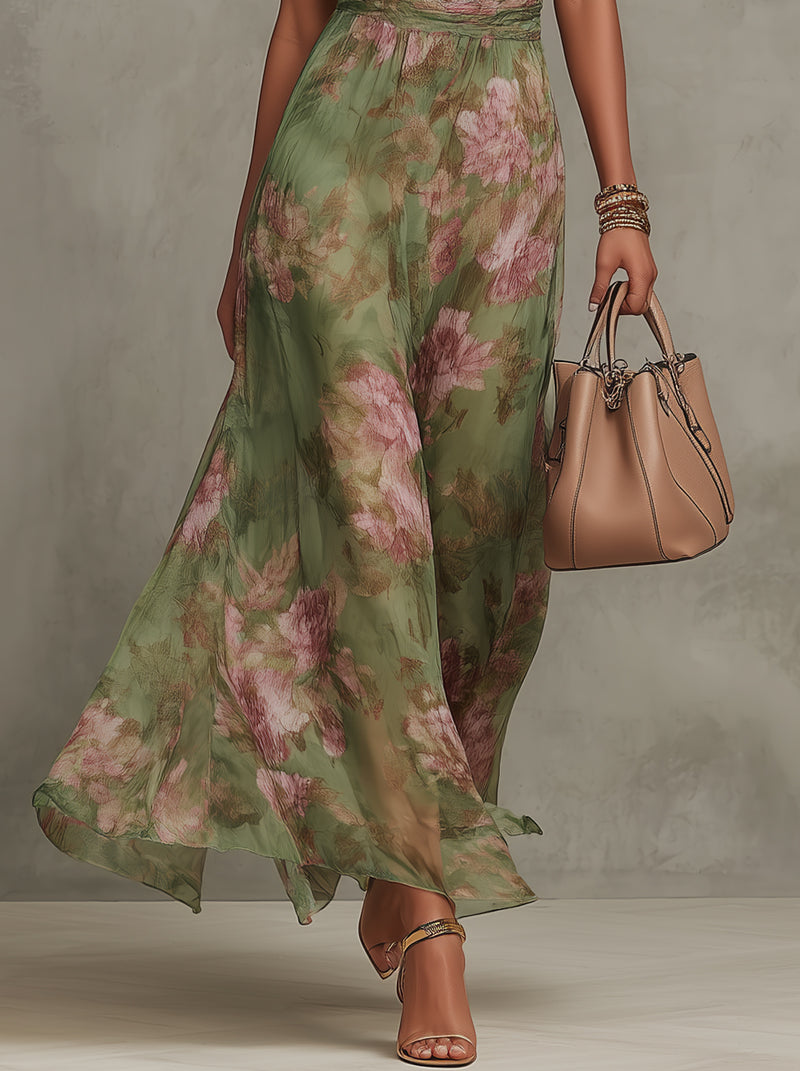 Jacinta | Women's Floral Halter Maxi Dress