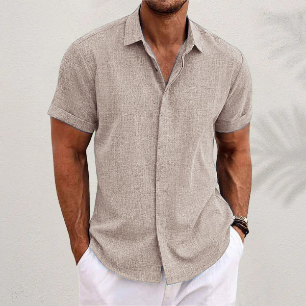 Jonah | Men's Linen Short Sleeve Shirt