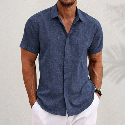 Jonah | Men's Linen Short Sleeve Shirt