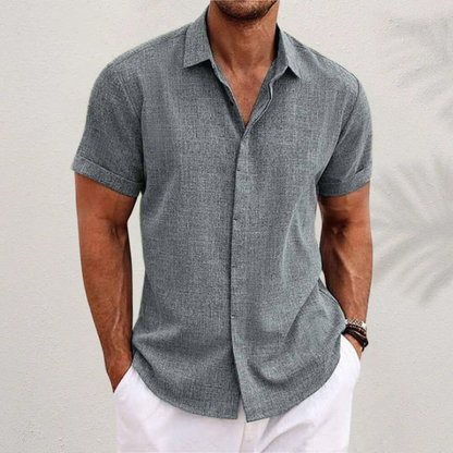 Jonah | Men's Linen Short Sleeve Shirt