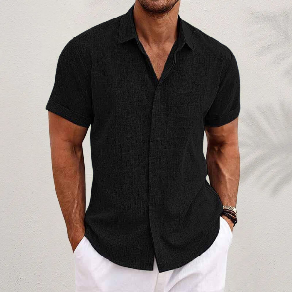 Jonah | Men's Linen Short Sleeve Shirt