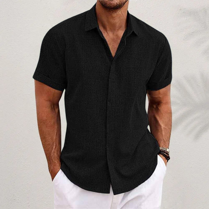 Jonah | Men's Linen Short Sleeve Shirt