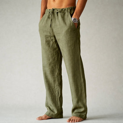 Lachlan | Men's Linen Drawstring Pants