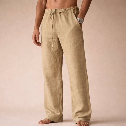 Lachlan | Men's Linen Drawstring Pants