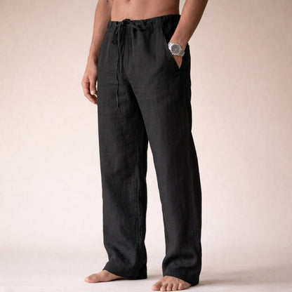 Lachlan | Men's Linen Drawstring Pants