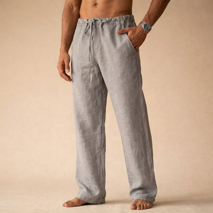 Lachlan | Men's Linen Drawstring Pants