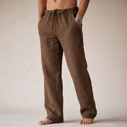 Lachlan | Men's Linen Drawstring Pants