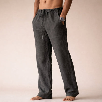 Lachlan | Men's Linen Drawstring Pants