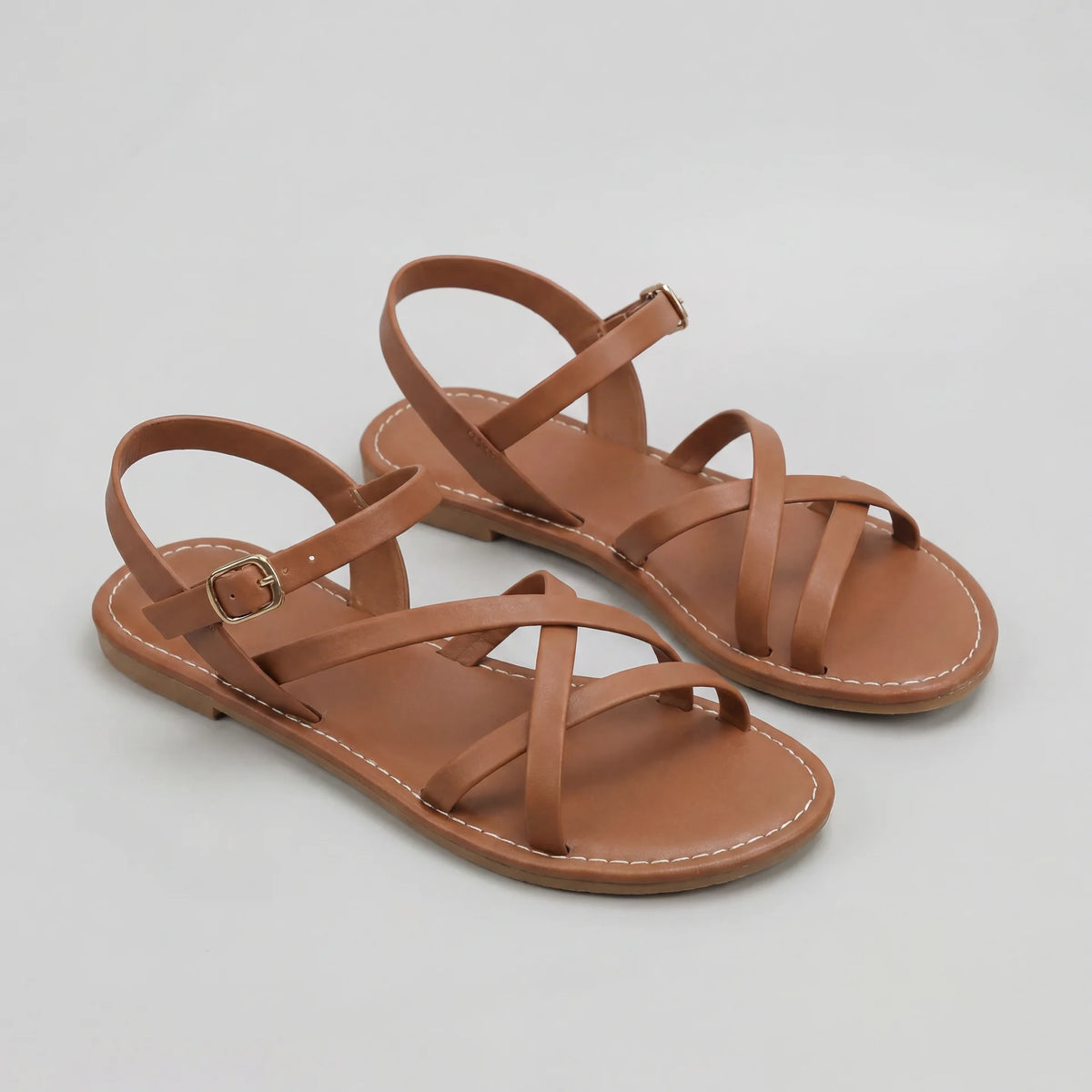 Mia | Women's Crisscross Flat Sandals