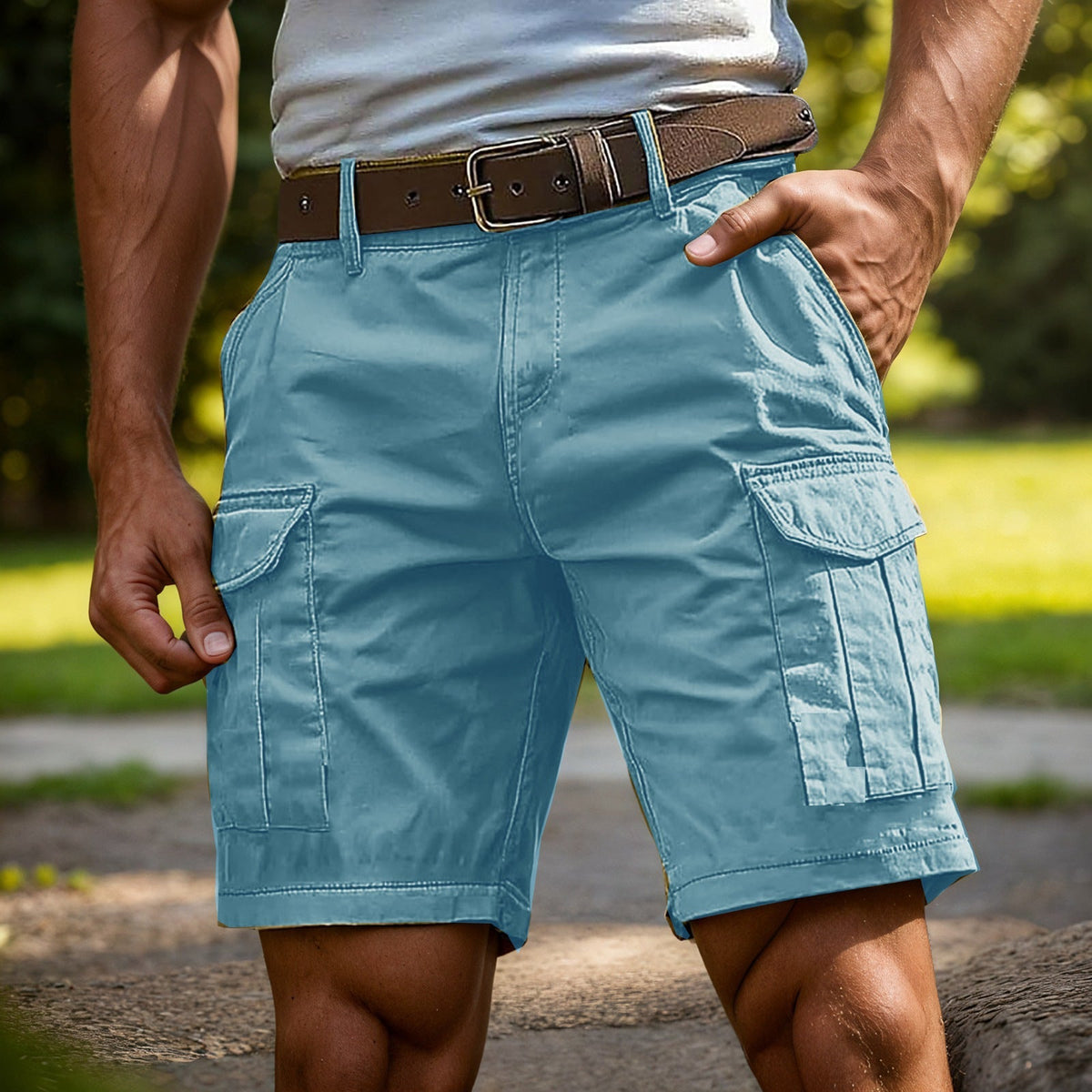 Rhys | Men's Knee Length Cargo Shorts