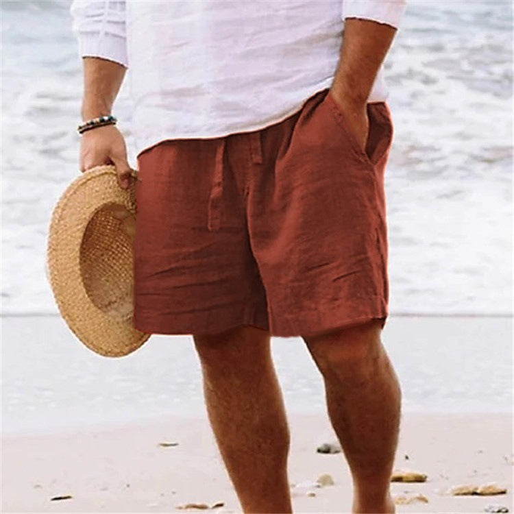 Spencer | Men's Drawstring Linen Shorts