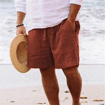 Spencer | Men's Drawstring Linen Shorts