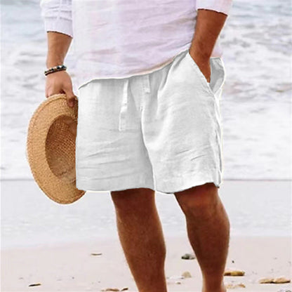 Spencer | Men's Drawstring Linen Shorts
