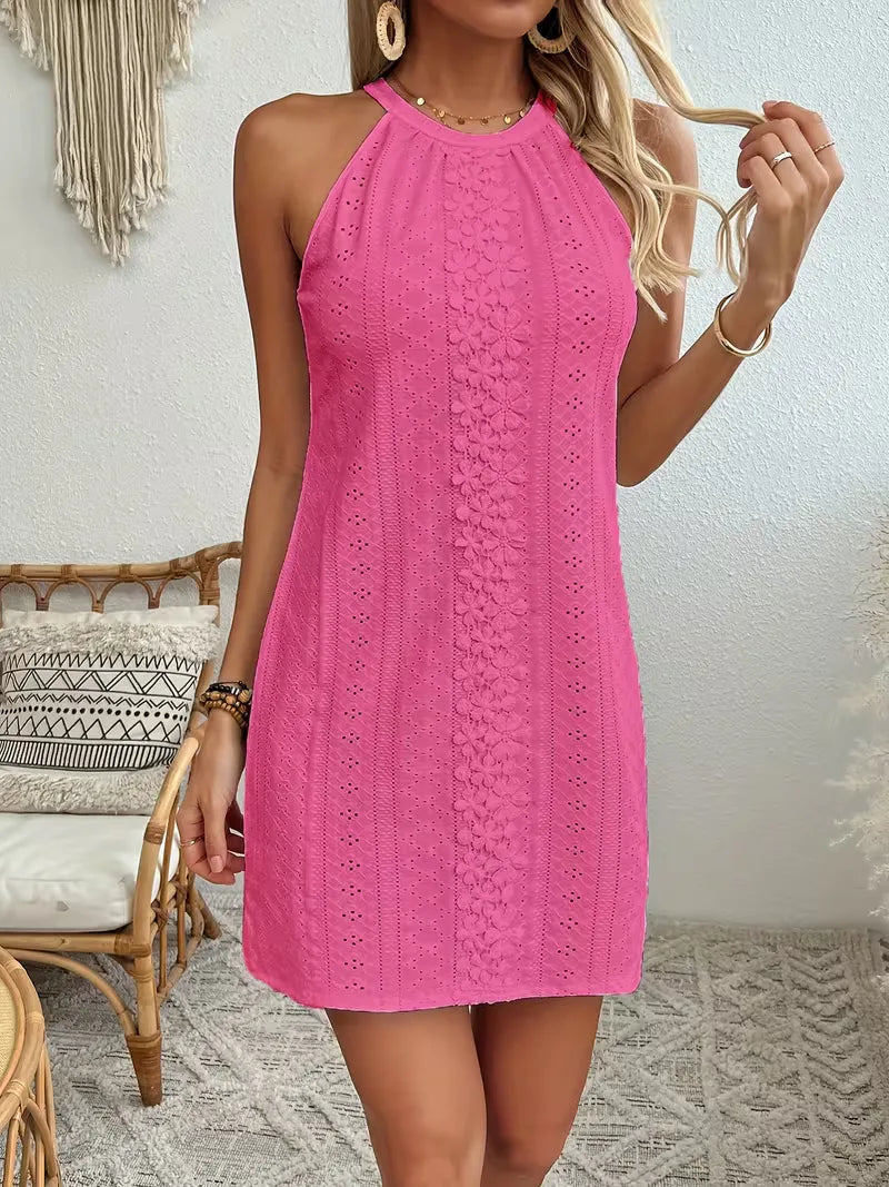 Tahlia | Women's Halter Boho Mini Dress