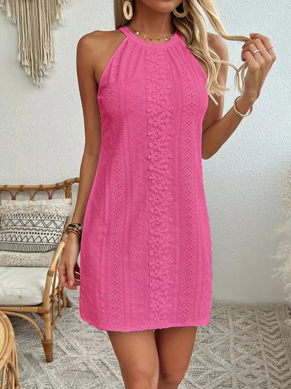 Tahlia | Women's Halter Boho Mini Dress