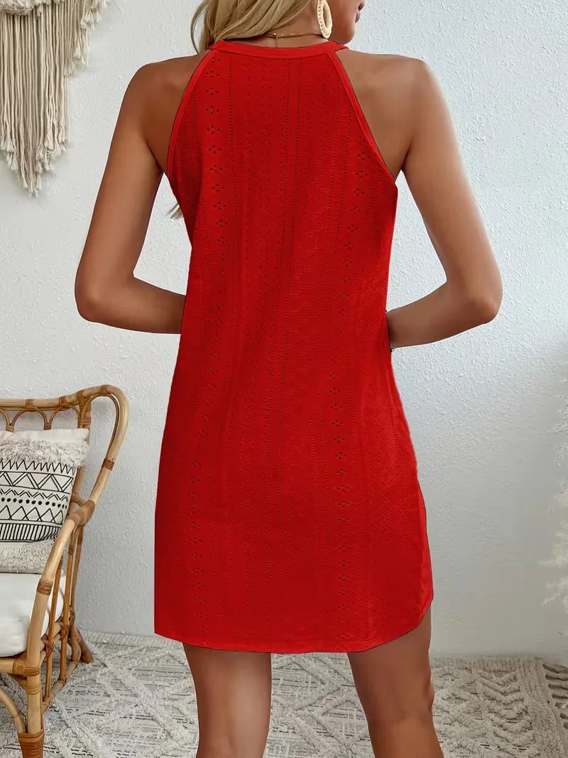 Tahlia | Women's Halter Boho Mini Dress
