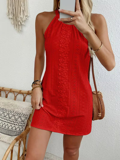 Tahlia | Women's Halter Boho Mini Dress