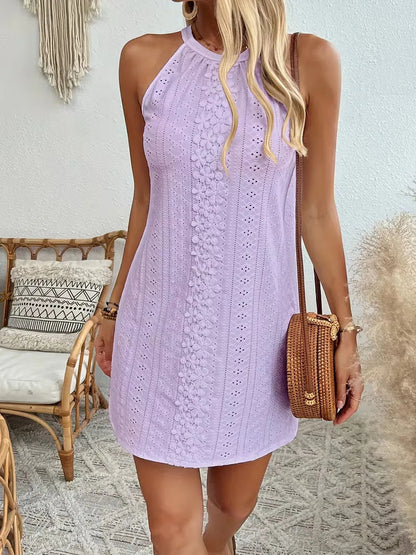 Tahlia | Women's Halter Boho Mini Dress