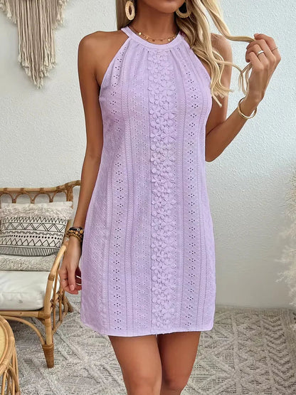 Tahlia | Women's Halter Boho Mini Dress