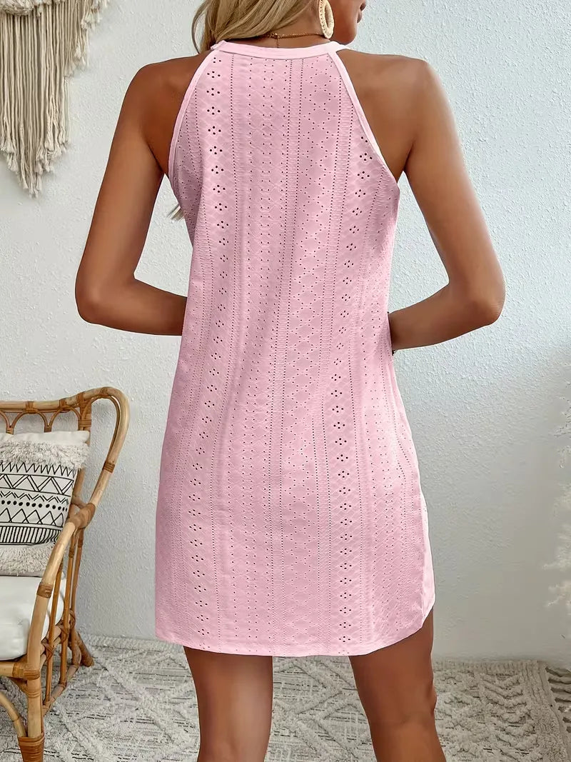 Tahlia | Women's Halter Boho Mini Dress